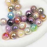 16mm Lavaflow Bicolor UV Beads Peach/Gold-O21