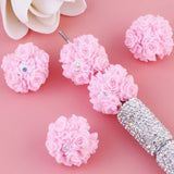 20mm Soft Fuzzy Roses Beads
