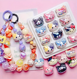 Cat Head Beads (5pcs)-V18