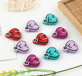 Heart-Shaped Stethoscope Silicone Focal Beads