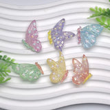 Kawaii Glitter Butterflies Beads-X20