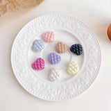 Heart Solid Quilted Clear Beads Mix