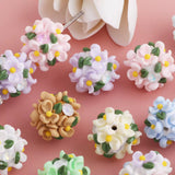 16mm Fancy Flowers and Stone Beads