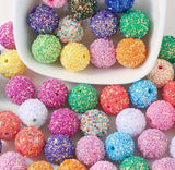 18mm Glitter Beads