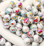 16mm Medical Print Beads Mix-A22