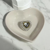 20mm Hearts with Rhinestones and Pearls