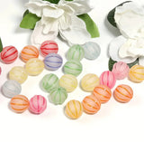 16mmmm Frosted Pumpking Beads Brights Mix