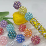 20mm Colorful Pearl AB Rhinestone Beads