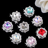 16mm Diamond Star Metal Rhinestone Beads