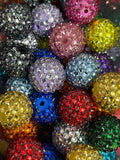 20mm Rhinestone Beads Mix (10pcs)