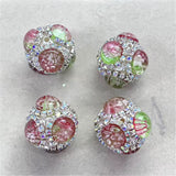 21mm Rhinestone w Gradient Cristal Beads