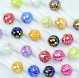 16mm Solid Color Disco Beads Mix-I7