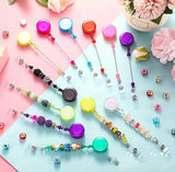 Beadable Badge Reel (Clear Colors)