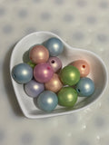 16mm Pearl Macaroon Colored Beads Mix-A16