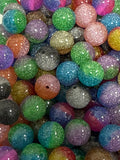 16mm Super Glitter Bicolored Beads Mix-F3