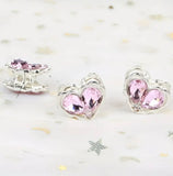 Rhinestone Alloy Hearts