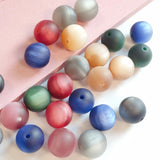 16mm Frosted Cat Eye Bead Mix-