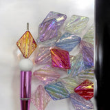 Window Pane Beads (10 Pieces)