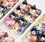 Cat Head Beads (5pcs)-V18
