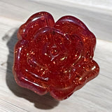 Red AB Rose Focal Beads (5Pcs)