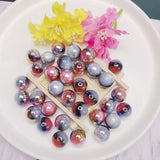 16mm Tricolor Luxury Beads-Red/Grey/Black-E8