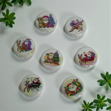 23mm Santa Round Flat Beads