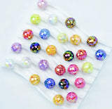 16mm Solid Color Disco Beads Mix-I7