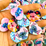 25mm Stitch Heart Beads