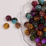 8mm Transparent Colored Animal Print Beads