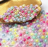 15mm Clear Double Layered Star Bead Mix