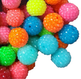 20mm Clear Rhinestone Beads Mix