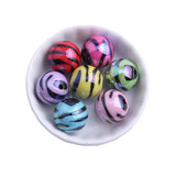 16mm Animal/Zebra Print Beads