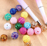 18mm Glitter Beads