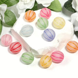 16mmmm Frosted Pumpking Beads Brights Mix