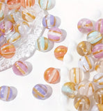16mm Luxury Gold Striped Beads With UV Plating