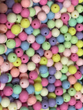 11mm Pastel Silicone Touch Beads Mix