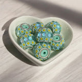 16mm Fancy Rose and Stone Beads