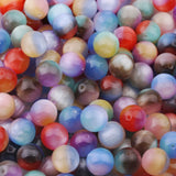 16mm Cat Eye Bicolor Beads