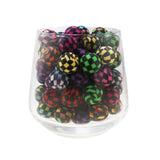 15mm Checkered Silicone Beads