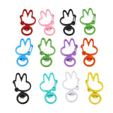Labubu Shaped Snap Clamp Keyrings (10Pc)