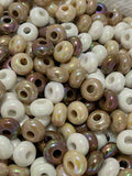 8mm Abacus Spacer Neutral Tone Bead Mix