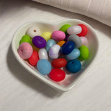 8mm Abacus Silicone Beads Mix