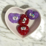 20mm Fancy Rhinestone Heart Beads