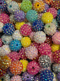 14mm Rhinestone Beads Mix (10pcs)