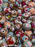 16 mm Dog Handpainted Bead