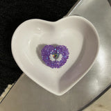 20mm Fancy Rhinestone Heart Beads