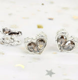 Rhinestone Alloy Hearts