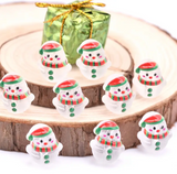 16mm Frosted Snowman Beads