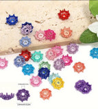 Colorful Metal Bead Caps  (10 Pieces)
