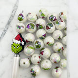 16mm Grinch Christmas  Bead Mix